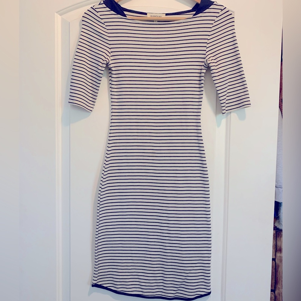 🌻 5 for $50 Stripped Midi Bodycon Dress